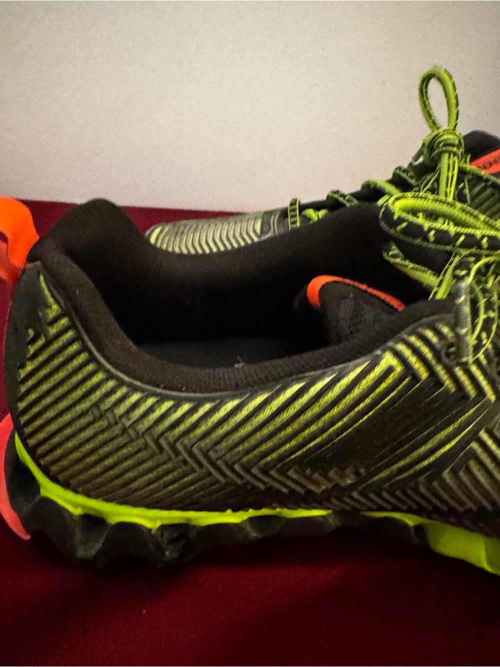 Reebok Zigmaze Lime Running Sneaker Men 9 Athletic Marathon Neon Zigtech EUC - Picture 11 of 16